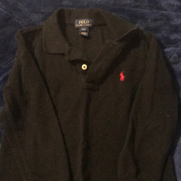 Black Boys Ralph Lauren Polo long sleeve - Picture 1 of 1